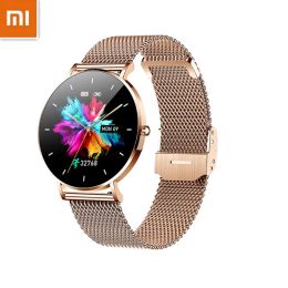 Watches Xiaomi 2023 New Ultra Thin Smart Watch Women 360*360 HD Pixel Display Always Show Time Call Reminder Smartwatch Ladies+Box