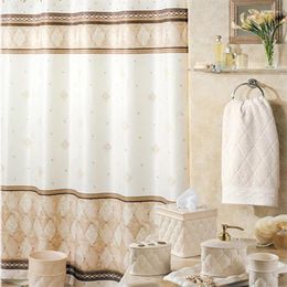 Shower Curtains Waterproof Curtain With Hooks Polyester Fabric Bathroom For Home Decor Accessories