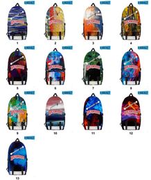 13 Styles BACKWOODS Diagonal Zipper Cigar Ink Painting Backpack for Men Boys Laptop 2 Straps Travel Bag School Shoulders Bags Fasi4137985