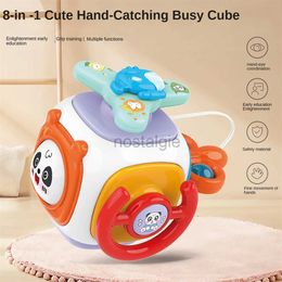 Intelligence toys 8 In 1 Busy Cube Baby Toy Montessori Sensory Board Travel For Toddlers Educational Learning Puzzle 24327