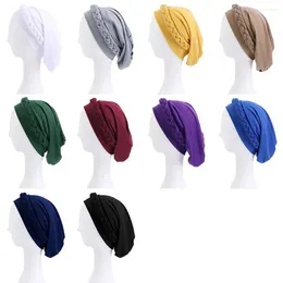 Scarves Elastic Fashion Female Bandana Headscarf Bohemian Style Turban Caps Head Scarf Wrap Muslim Hijab