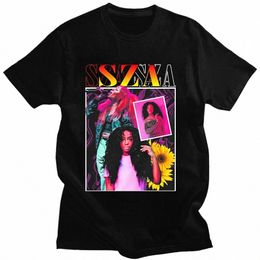 men Hip Hop Harajuku Streetwear Summer Tees Rapper SZA CTRL X SOS Album Print T-shirt Vintage 90s Unisex T Shirt Oversized Tops b1iG#