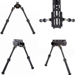 Portable and foldable V8 split tripod with 360 ° rotation camera stand, retractable tactical bipod aluminum alloy