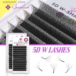 False Eyelashes Genielash W Shape 4D/5D Eyelash Extensions Natural Soft Premade Lashes Brazilian Volume Lash Extensions24327