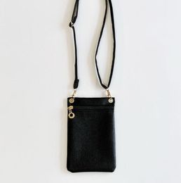 2024 new sweet pu shoulder bag waterproof fashion women phone bags portable solid casual crossbody pack