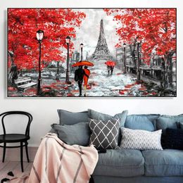 Urban Architectural Landscape Nordic Posters and Printings Walking Down The Street Canvas Wall Art Painting Picture Home Decor 240327