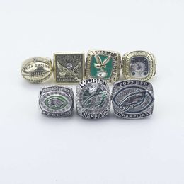 Set di 7 anelli del campionato di calcio dei Philadelphia Hawks