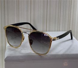 fashion design sunglasses 0012 retro round k gold frame trend avantgarde style protection eyewear top quality with box7869919