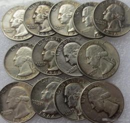 10pcs US Coins Arts and Crafts A Set Of 19321964PSD Washington Quarter Dollar Copy Decorate Coin Commemorative CoinLiberty 7980816