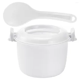 Dinnerware Microwave Lunch Box Asian Rice Cooker Steamer Pot Multifunction Microwavable Small Maker Plastic