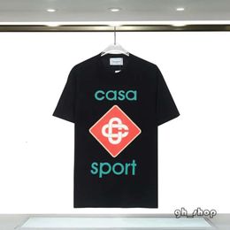 Casablanc T Shirt Men Designer T Shirts Spring Summer New Style Starry Castle Short Sleeve Casa Men T-Shirts Tennis Club US Size S-Xxl Oversize 5995