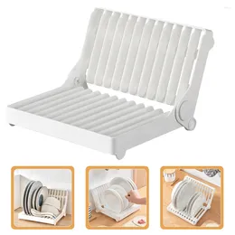 Kitchen Storage Foldable Dish Drain Rack Bowl Holders Home Drying Racks Simple Drainers For Pp Folding