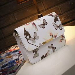 Shoulder Bags Women's Handbags Korean Fashion Flower Small Square Narcissus Single Diagonal Change Purse Messenger Bag