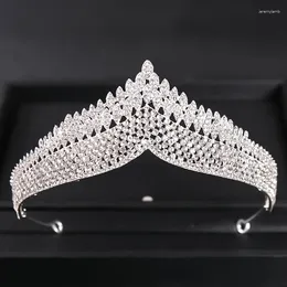 Hair Clips Vintage Baroque Crystal Crowns Tiaras Rhinestone Prom Crown Tiara Diadem For Women Bridal Wedding Accessories Jewellery Gift