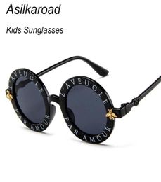 Fashion Small Round Kids Sunglasses Brand Designer Bee Children Boys Girls Baby Outdoors Goggle Shades Eyewear5959549