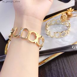 Charm Bracelets 18k Gold Plated Bangle Bracelets Luxury Brand Bracelet Designer Jewelry Women Love Letter Bracelet High end Design Couple Accessories Classic Fash
