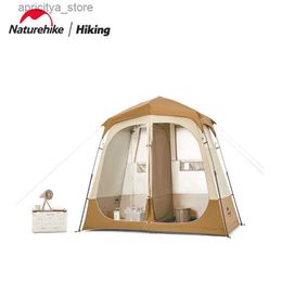 Tents and Shelters Naturehike 2022 New Wet And Dry Separation Automatic Shower Tent Portable Outdoor Shower Changing Shed Mobile Toilet24327