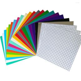 Window Stickers Permanent Self-Adhesive Sticker Different Colours And Grid Bag Pattern T-shirt Iron On HTV Printing