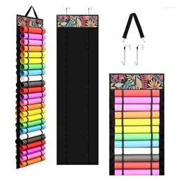 Kitchen Storage Roll Holder With 48 Compartments Organiser Craft Rack For Home Room Door Wall