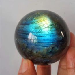 Party Decoration 4.6-5cm Blue Labrador Stone Crystal Ball Natural Healing As A Gift