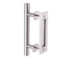 KIN MADE Stainless steel Sliding Barn Door Handle Wood Door Flush 3989687