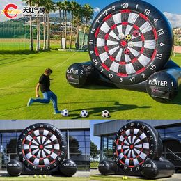 Outdoor Activities 4m 13ft tall Giant Inflatable Soccer foot Darts kids and adults Kicking dartboard Carnival Sport Games
