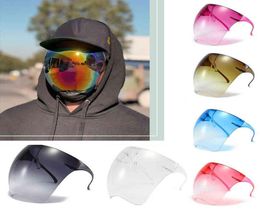 2021 futuristic full face shield sunglasses women men oversized antispray mask protective anti fogg goggle unisex drop2608101