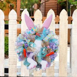 Party Decoration Easter Wreath Front Door Spring Doll BuFront Garland Wall Decor For Home