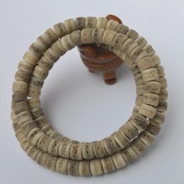 Strand Linggu Tibetan Yak Cover Bone Imitation 108 Pieces Buddha Beads Rosary Necklace