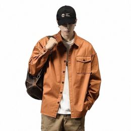 men's Jacket Autumn Winter korean Casual Jacket Men Clothing Punk Denim Top Street Uniforms Wed Cott Fi Coat 2022 Q44F#