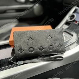 NEW Men's Luxury Designer First Layer Cowhide Wallet Men's Handbag Wrist Bag With Multiple Card Slots Large Banknote Quantity Wallet Position HD Hardware Logo20CM