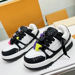 Trainer Maxi Sneaker Designer Women Men Mesh Abloh Sneaker Platform Virgil Maxi Casual Shoes Lace up Thick Sole Textile Training Shoes Size 35-45 P37