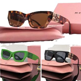 Miuity miu designer óculos de sol para mulheres homens óculos de praia óculos de sol pernas de metal mu carta design smu09ws smu11ws
