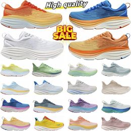 One Bondi 8 2024 Running Shoes Womens Platform Sneakers Clifton 9 Men Black White Harbour Mens Women Trainers Runnners