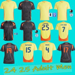 Colombia 2024 quality soccer jerseys LUIS DIAZ LERMA SINSTERRA ARIAS 1990 Retro Valderrama Fans Player version football shirt 24 25 Escobar Guerrero FALCAO JAMES