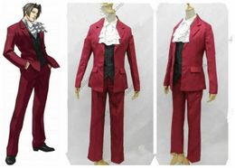 Miles Edgeworth from Ace Attorney Cosplay Costume01234546335423780645