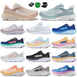 hokka one Bonedi 8 Clifton 8 9 sneakers hokkas Running Sneakers Carbone x2 Kawana absorber les chocs nuage noir blanc Sport plateforme de course sneakers