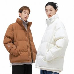 padded Parkas Men Winter Down Coat Thicken Warm Printed Harajuku Causal Vintage Puffer Jackets Oversized Women Coats Couple Wear B97v#