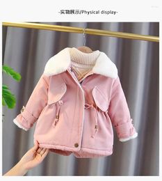 Down Coat 2024 Girls Kids Boys Winter Fashion Fake Fur Trench Coats Baby Jackets Clothes Children Clothing