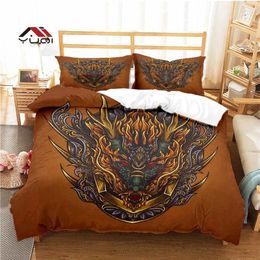 Bedding Sets Punk Style Animal Pattern Duvet Cover Set For Adult Kids Bed Comforter 10 Sizes