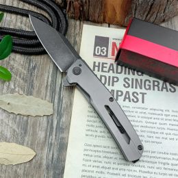 K1404 Stonewashed Assisted Folding Knife 3.07" D2 Blade Stainless Steel Handle Outdoor Hunting Camping Self Defence Tactical Survival EDC Tools 1660 8720 3655 7800