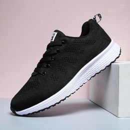 Casual Shoes Women's Sneakers Fashion 2024 Breathable Plus Size Outdoor Women Mesh Fabric Lace Up Female Footwear Woman