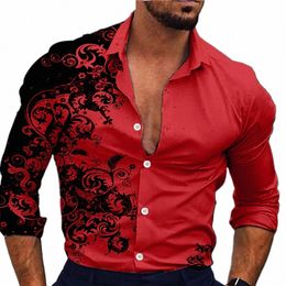 fi Men's Shirts Casual Shirts Striped Printed Lg Sleeve Tops Men's Clothing Cardigans High Quality Elegant Tops S-5Xl 802L#