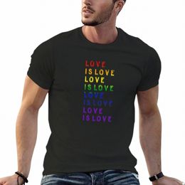 love is Love T-Shirt hippie clothes sports fans summer tops plain workout shirts for men r2XC#