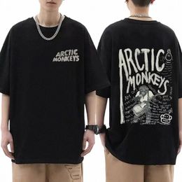 Arctic Mkeys Inspired T Shirt - Elenco degli album Doodle Stampa T-shirt vintage Uomo Donna Hip Hop Punk Magliette a maniche corte Streetwear 61ig #