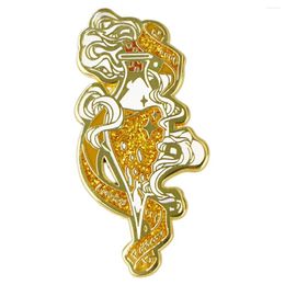 Brooches Golden Magic Potion Lapel Pins For Backpack Hard Enamel Pin Brooch Clothes Men Women Briefcase Badges Jewellery Accessories