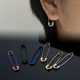 Stud Earrings Unique Pin For Women Men Safety Ear Fashion Stainless Steel Studs Piercing Rock Punk Jewellery Gift