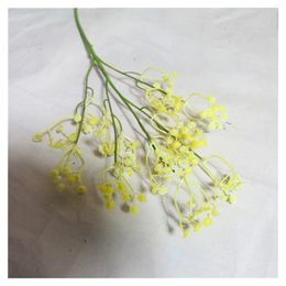 Decorative Flowers Artificial Gypsophila Fake Soft Rubber For Home Wedding Anniversary Party Decor