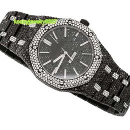 high quality Bling Watch Diamond Men Diamond Crystal Moissanite Watch Wristwatch Custom Label