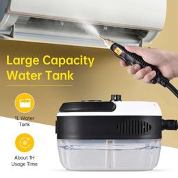 1pc, 2500W Portable Handheld Cleaner High Temperature Pressurised Steam Cleaning Hine with Brush Heads for Kitchen Furniture Bathroom (US Plug)